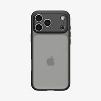 ACS10034 - iPhone 17 Pro Max Ultra Hybrid in Matte Black showing the back